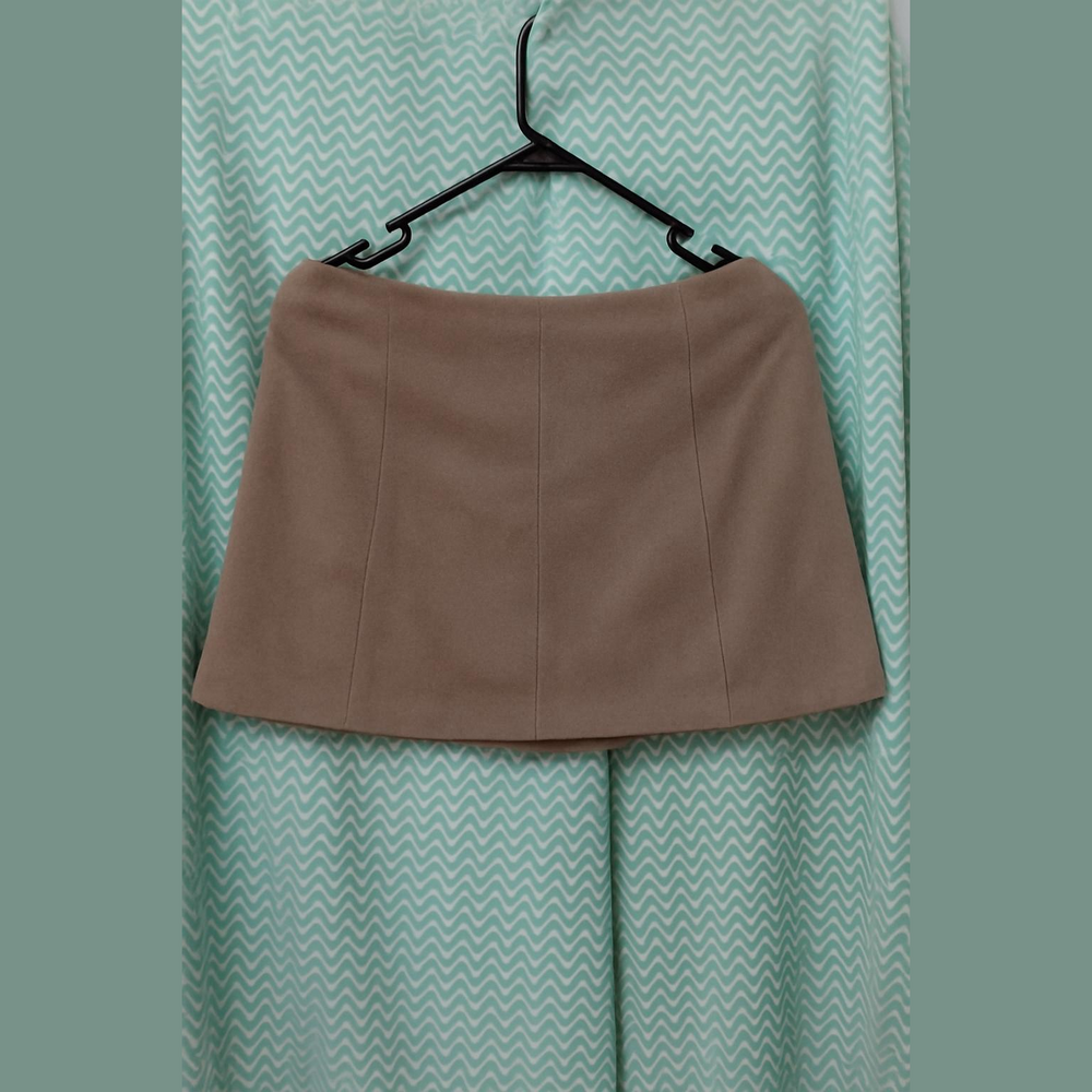 Altar'd State Size S suede Beige Buttoned Mini Skirt - Picture 5 of 5